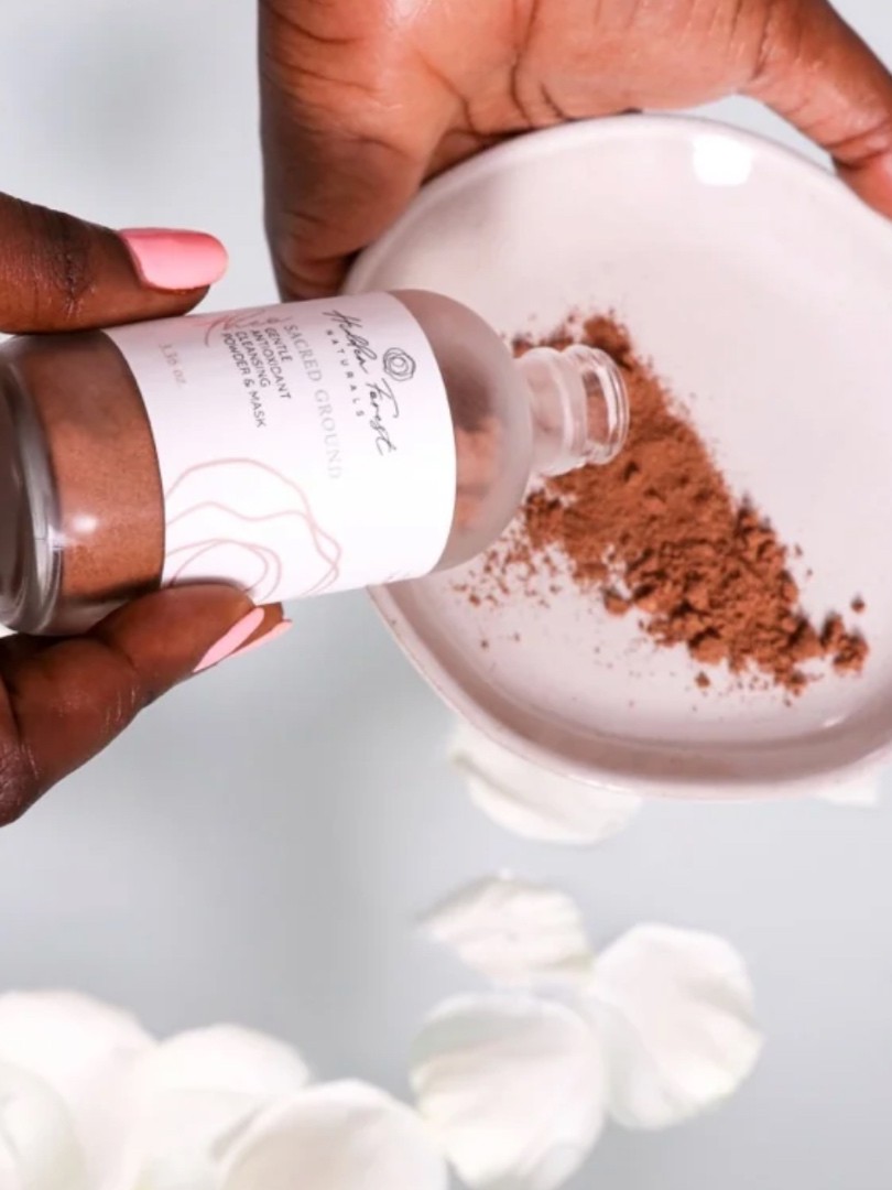 Hidden Forest Naturals · Sacred Ground product — Atelier client work